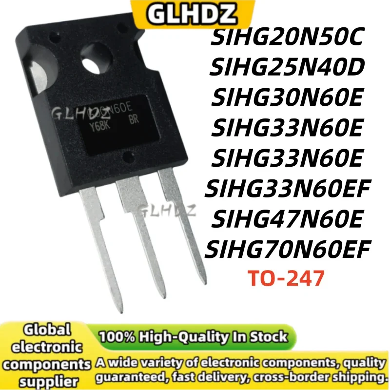 5PCS NEW Original SIHG20N50C SIHG25N40D SIHG30N60E SIHG33N60E SIHG33N60EF SIHG47N60E SIHG70N60EF TO-247