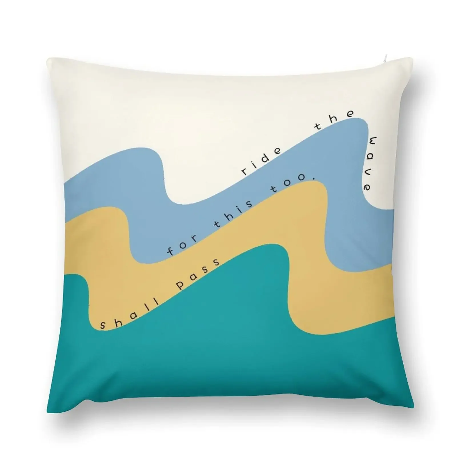 Urge Surfing Ride the Wave Coping Skill for Mental Health Counselor Throw Pillow Cusions Cover Cushion Cover Luxury pillow