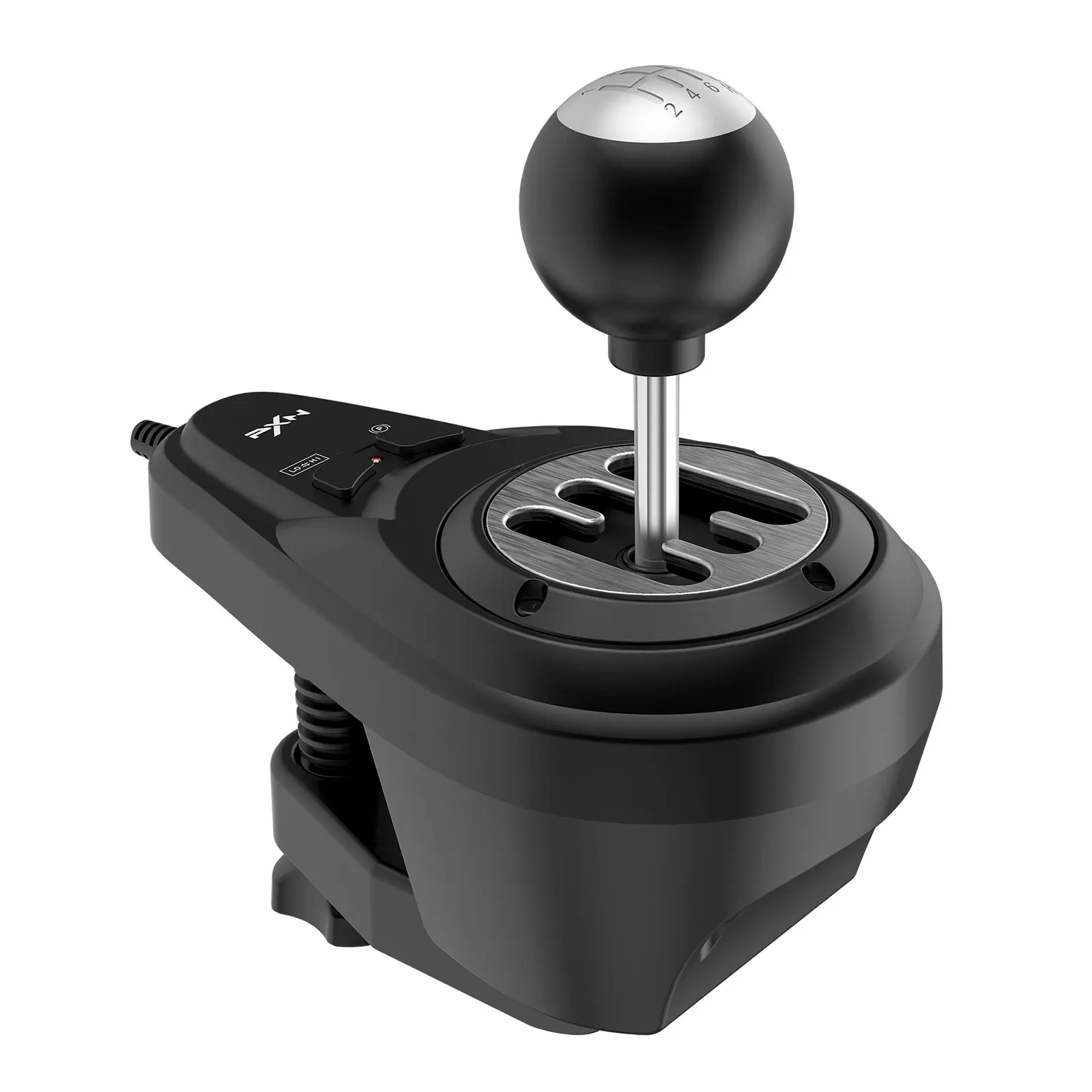 PXN A7 Shifter Gaming Gear, velocità 6+R, USB/RJ11/DIN, con P-Brake e pulsanti alti-bassi, universale per ruota da corsa per PC