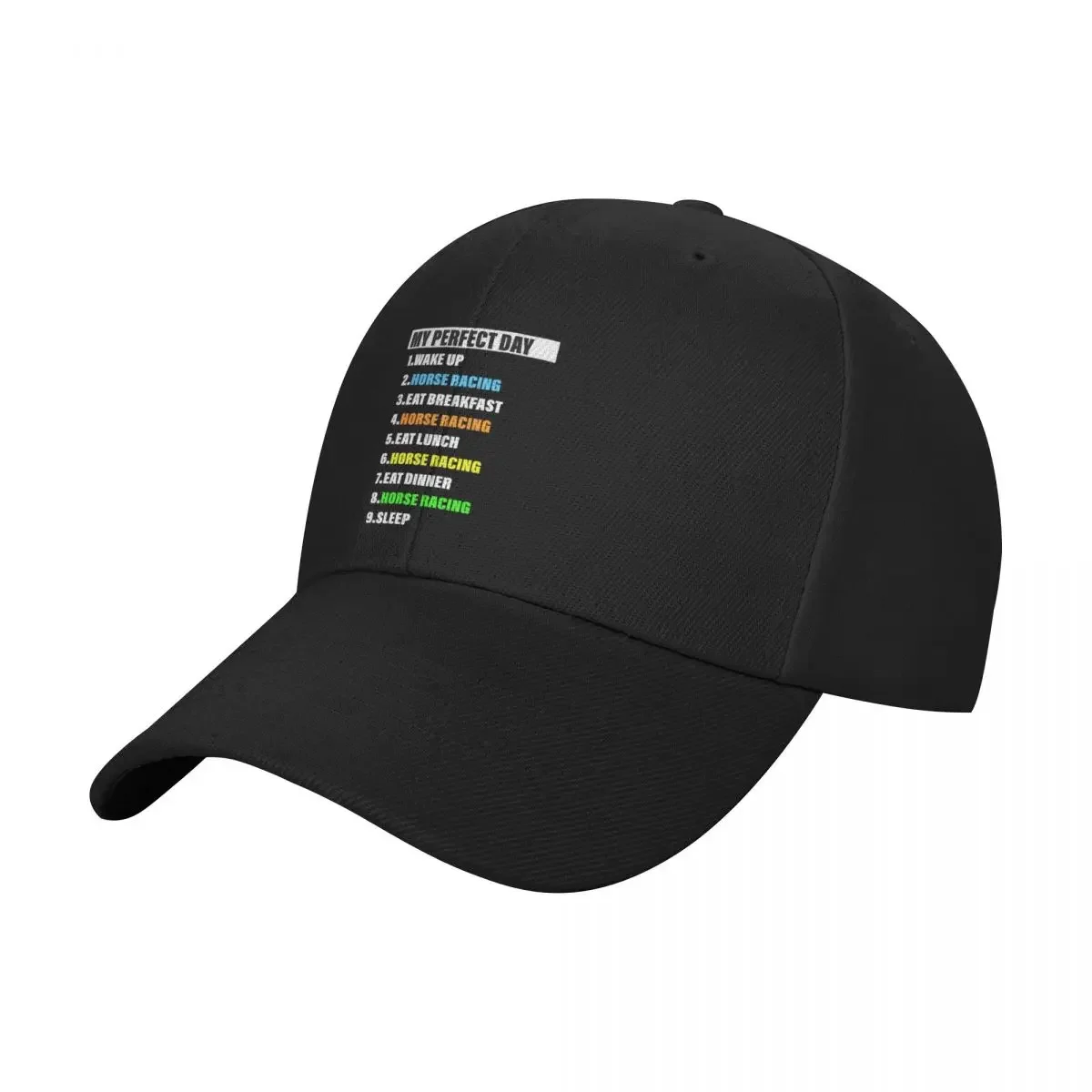 My perfect Horse Racing day Baseball Cap hard hat New In Hat Women's Golf Wear Men's