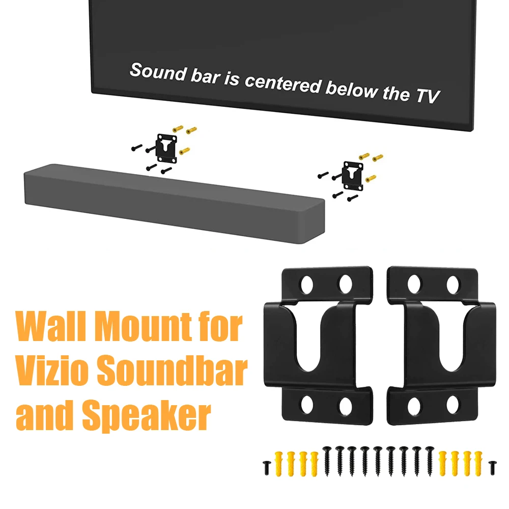 Wall Mount Bracket Drilling Speaker Holder for Vizio Soundbar S3820W-C0 SB3851-C0 SB4051-D5 S5430W-C2 SB3651-E6 S2920W-C0