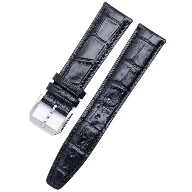 

20/21/22mm Soft Cowhide Leather Watchband Flat End Belt Fit For IWC Strap Pilot'S Watches Portofino Portugieser Belt