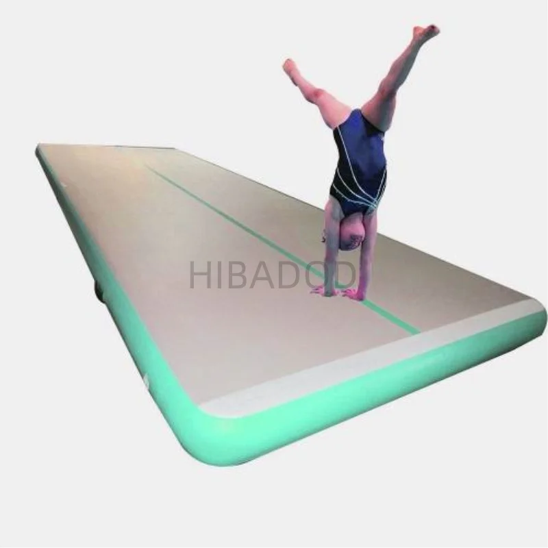 Estera de gimnasia de aire inflable de 11x2x0,2 m, estera de gimnasio inflable, pista de caída de aire, pista de gimnasia con bomba