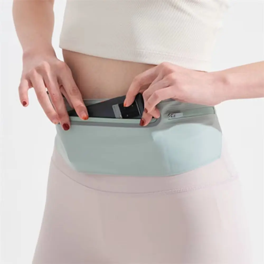 حزمة مراوح رياضية مقاومة للماء، شريط عاكس، لون سادة، حقيبة هاتف رياضية خارجية، متعددة الجيوب، سعة كبيرة