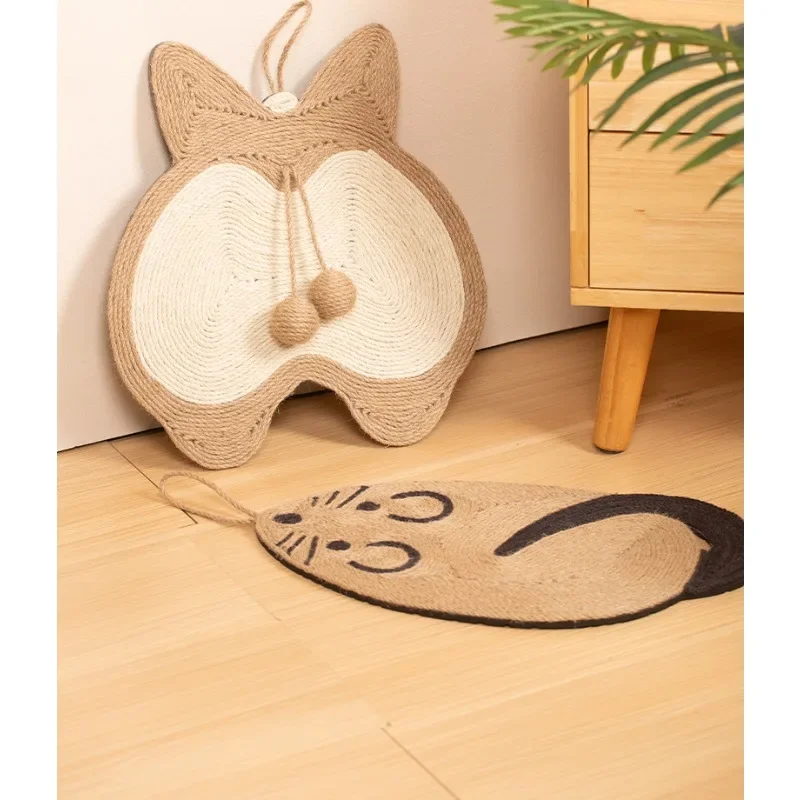 sisal pad grinding claws do not fall off anti-cat scratch protection sofa cushion mouse cat scratch pad cat supplies