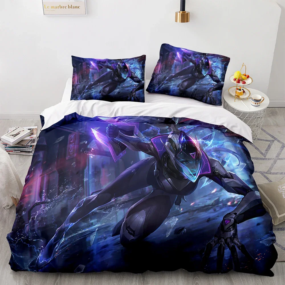 3D Print League of Heroes Bedding Set Single Twin Full Queen King Size Game Anime Bed Set Aldult Kid Bedroom Duvet cover Sets