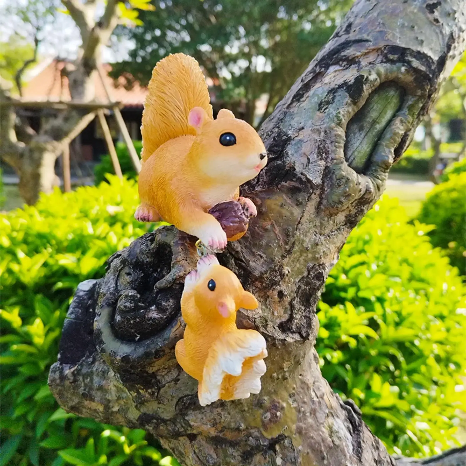 

Статуэтка белки, скульптура животного, ландшафтный декор, аксессуары для сада, балкона, цветочного горшка, кукольного домика, террариума