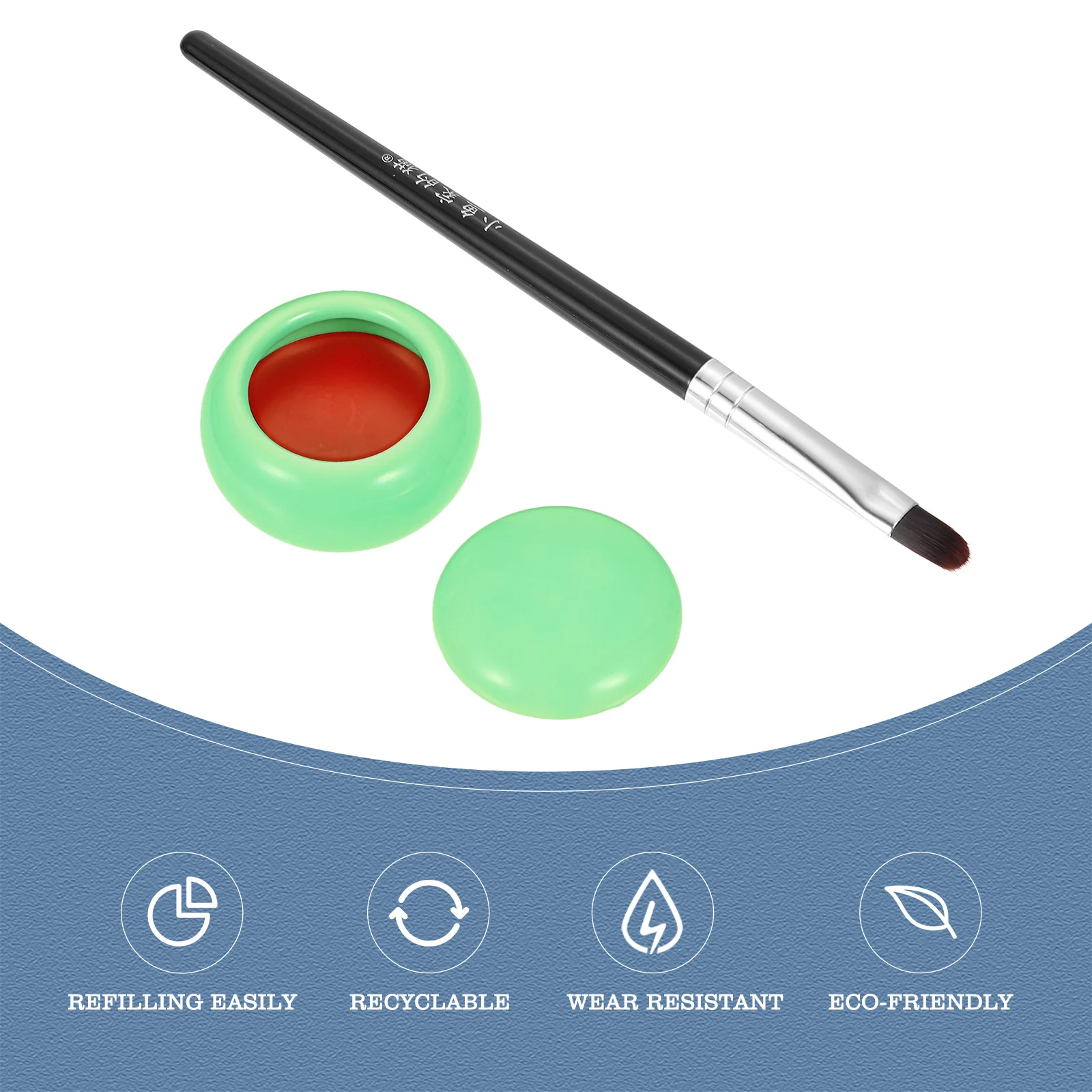 Vintage Lipstick Oogschaduw Gezichtsblusher Natuurlijk Veilig Gezond Wangblusher Compact Draagbaar Multifunctioneel Delicaat Creatief