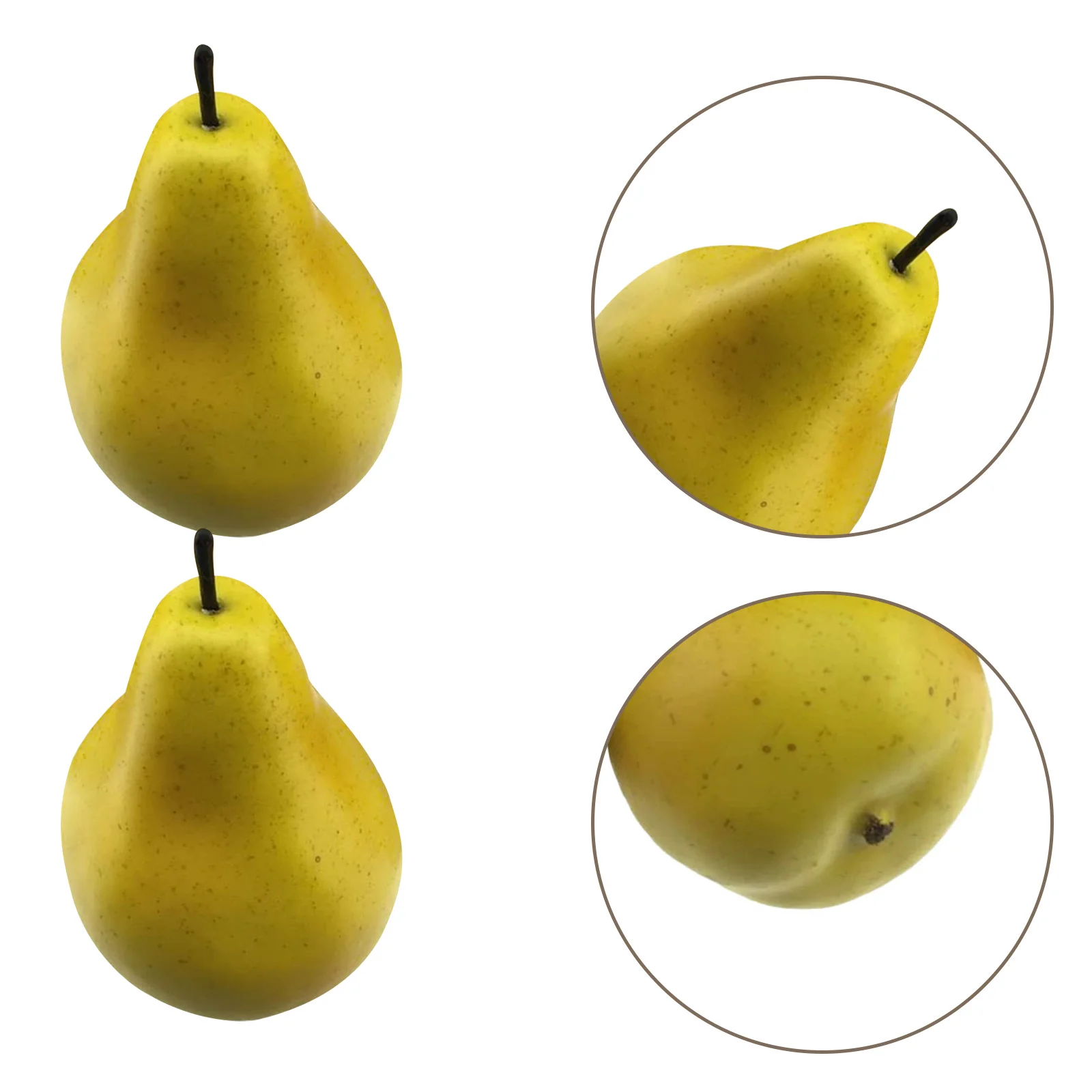 

6Pcs Simulation Pear Decor Realistic Artificial Pear Ornament for Home Decoration Kitchen Dining Room Display Fake Fruit Props