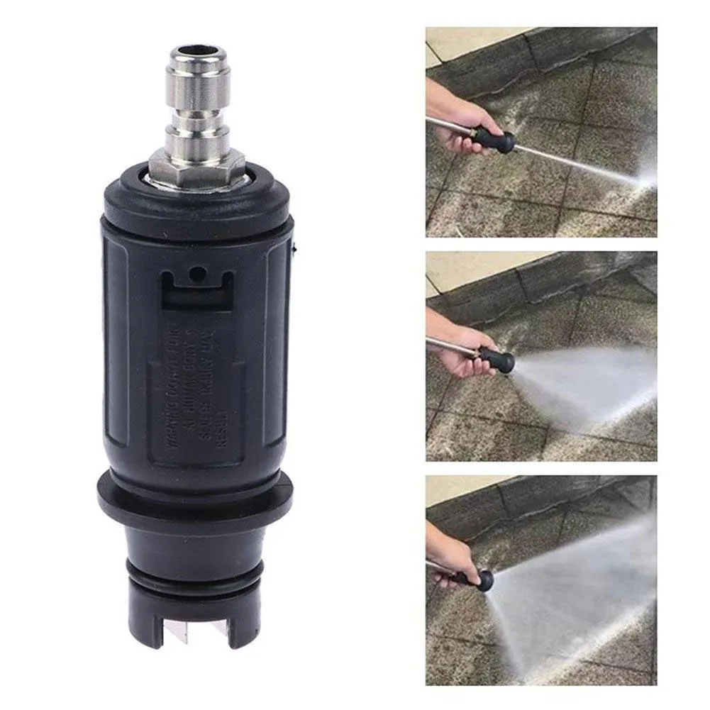 1pcs 1/4 Angle Quick Pressure Washer Rotating Turbo Nozzle Spray Tip Adjustable Spray Angle High Pressure Quick Cleaning