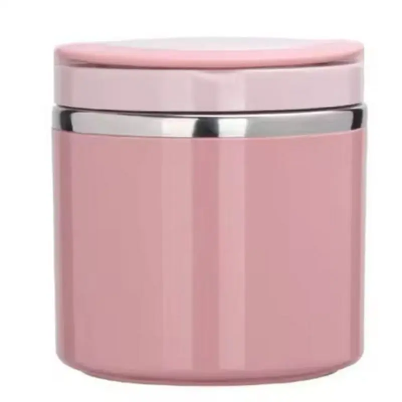 ABMS-Termos Para Comida Caliente Insulated Soup Container Stainless Steel Lunch Box For Kids Pink 1000Ml