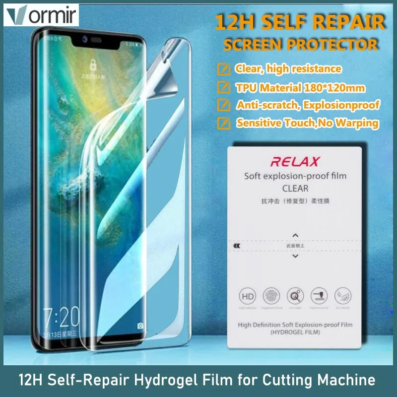 VORMIR Self Repair HD TPU Hydrogel Film Sheets for SS 890C Cutting Machine Mobile Phone Screen Protector for iPhone 14 13 12 11