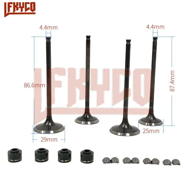 

Motorcycle Engine Parts Exhaust Valves Inlet Intake Stem Oil Seal Kit for CFMOTO 250SR 250NK 250CL-X NK250 SR250 NK SR 250 CLX