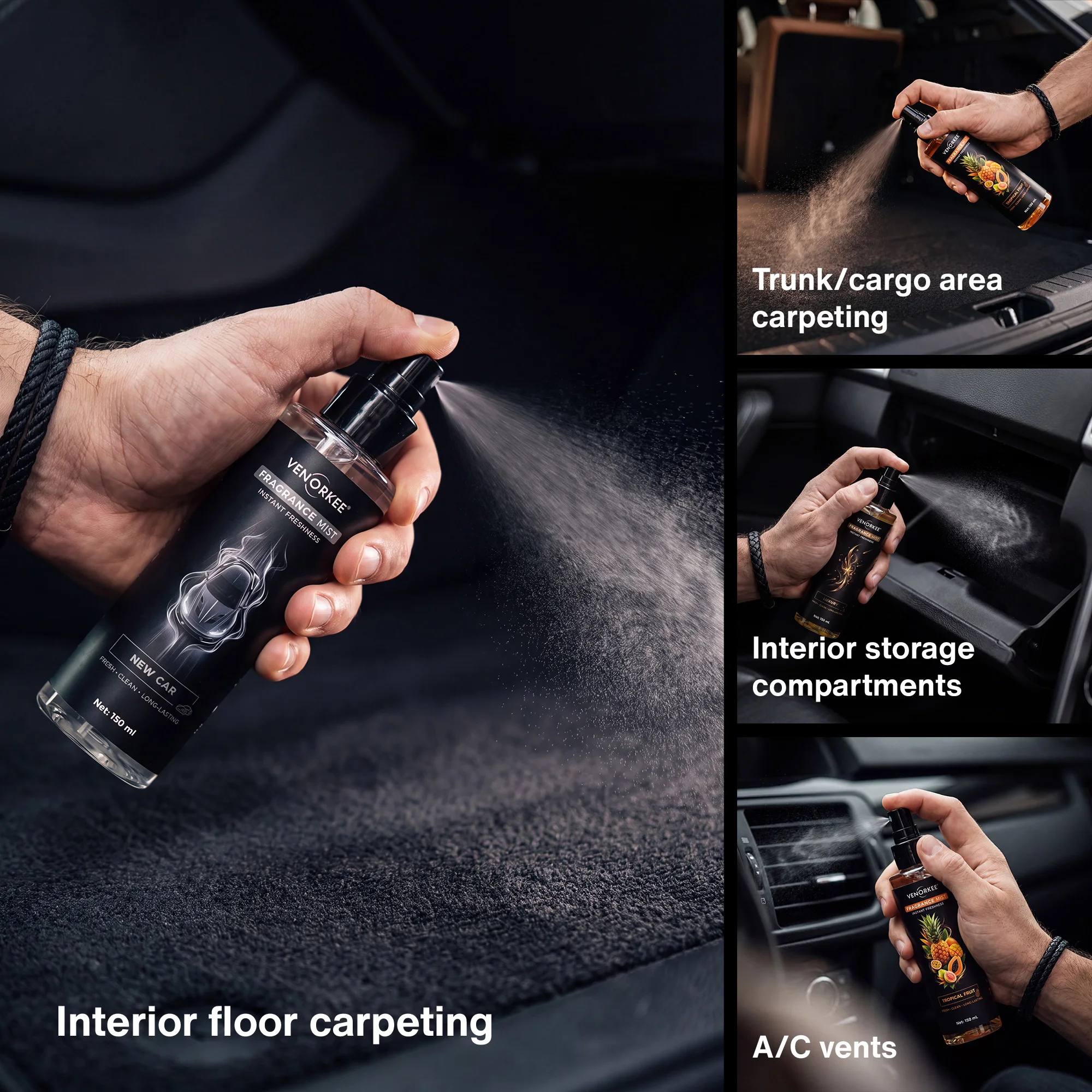 150ML Multi-Duft Duftspray Tragbarer Lufterfrischer für Auto und Zuhause Langanhaltender Romantischer Duft Atmosphäre – Detail 9