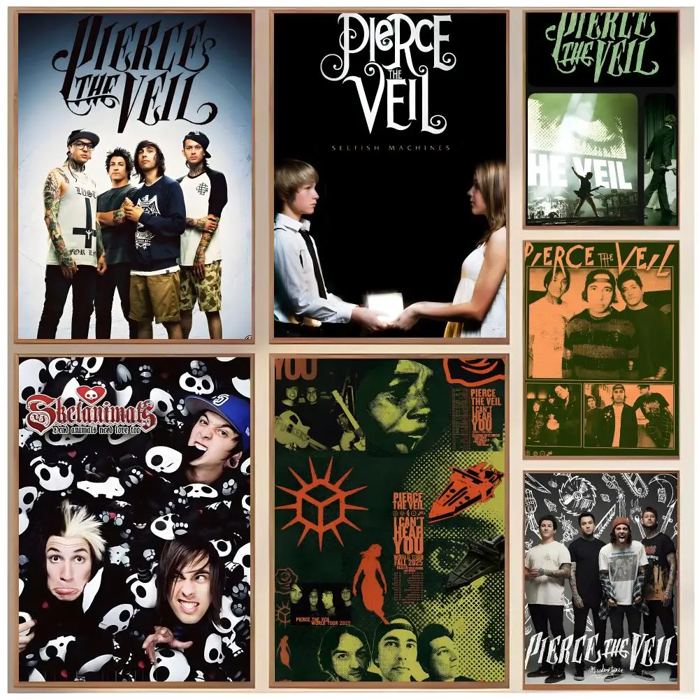 rock band metal P-Pierce The Veil Poster  Classic Home Interior Design & Modern Wall Art Collection