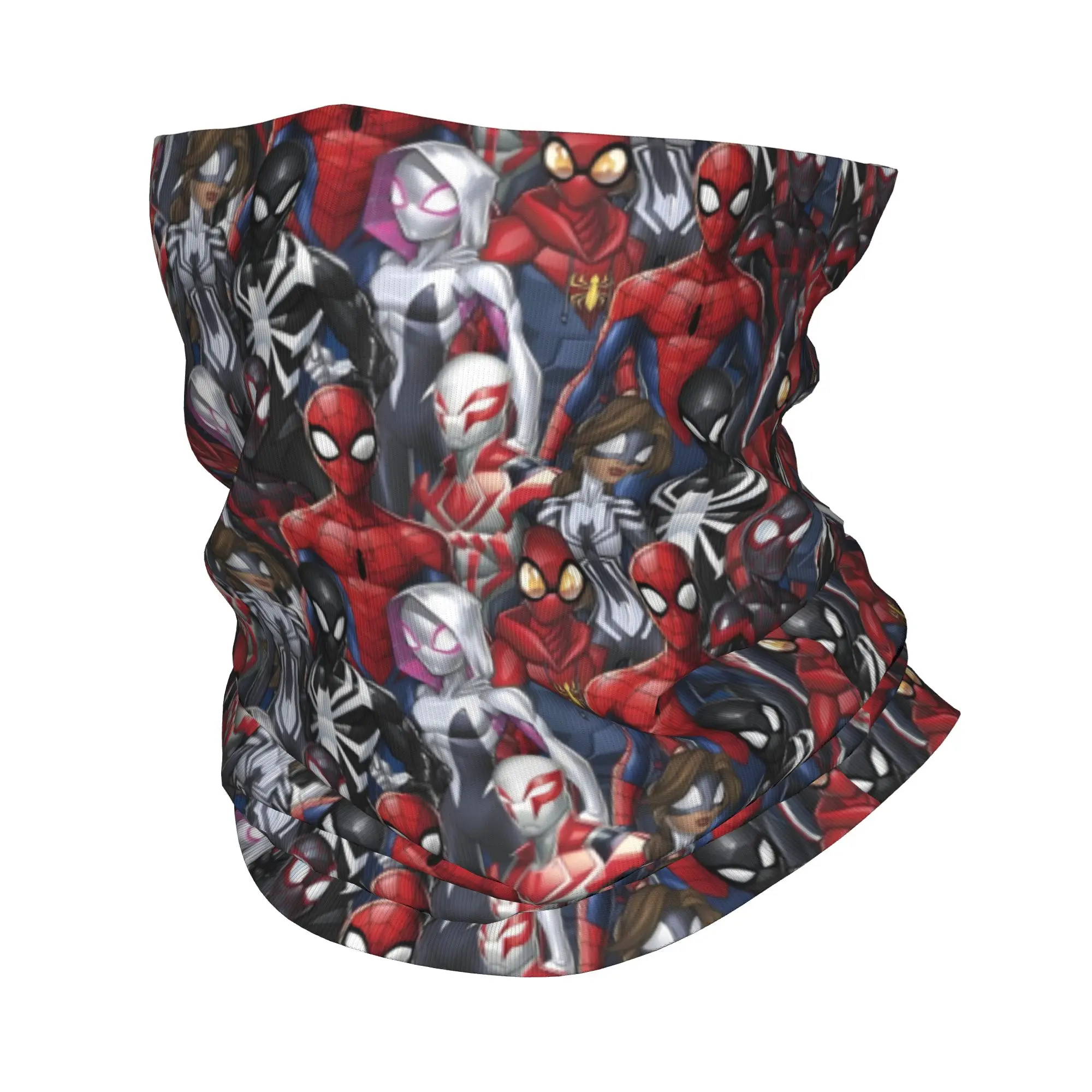 

Custom Spider Animes Comics Bandana Winter Neck Warmer Men Windproof Wrap Face Scarf for Ski Mangas Gaiter Headband
