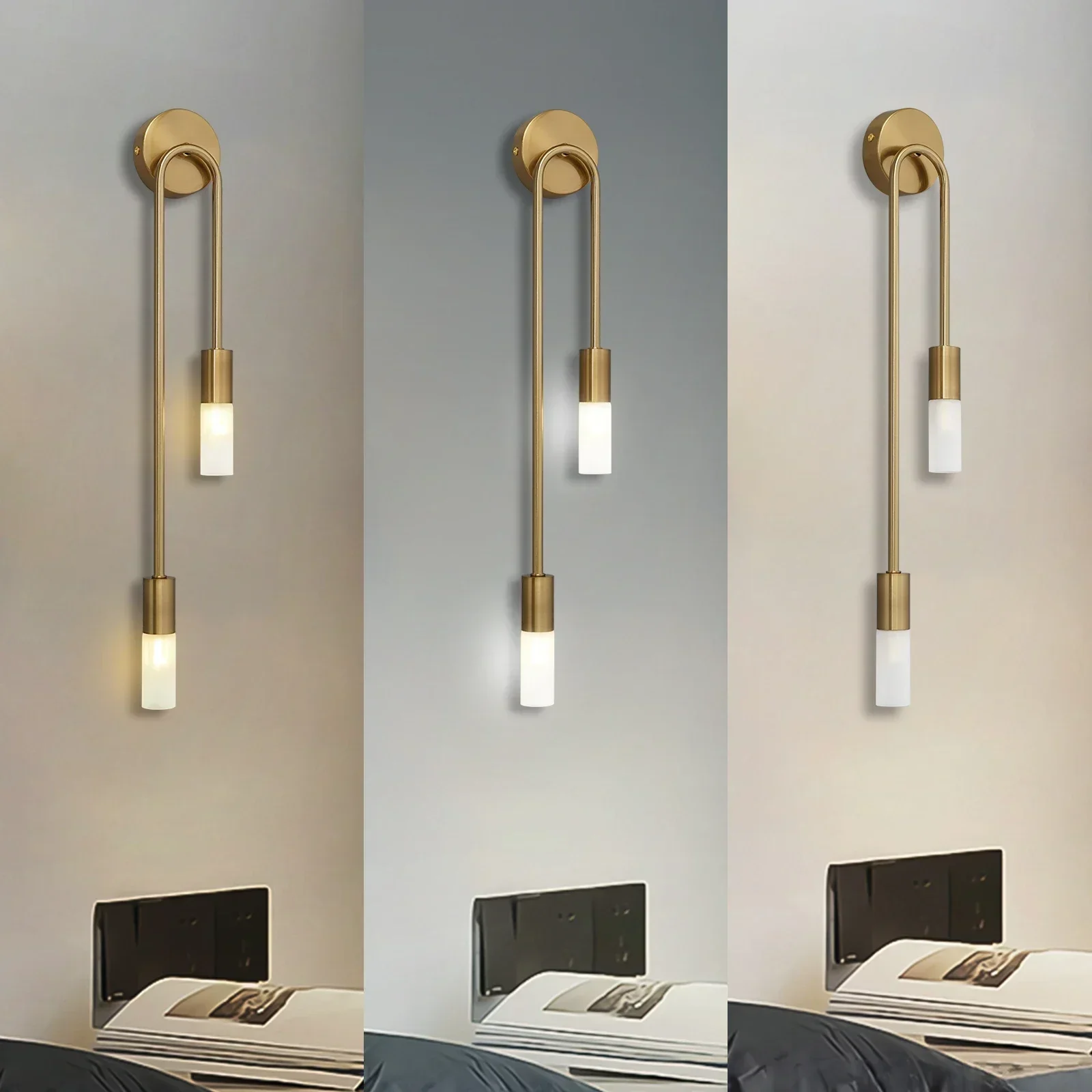 Modern Indoor LED Wall Light Lamp Nordic Luxury Wall Sconce for Bedroom Bedside Living Room Home Decoration Light Fixture