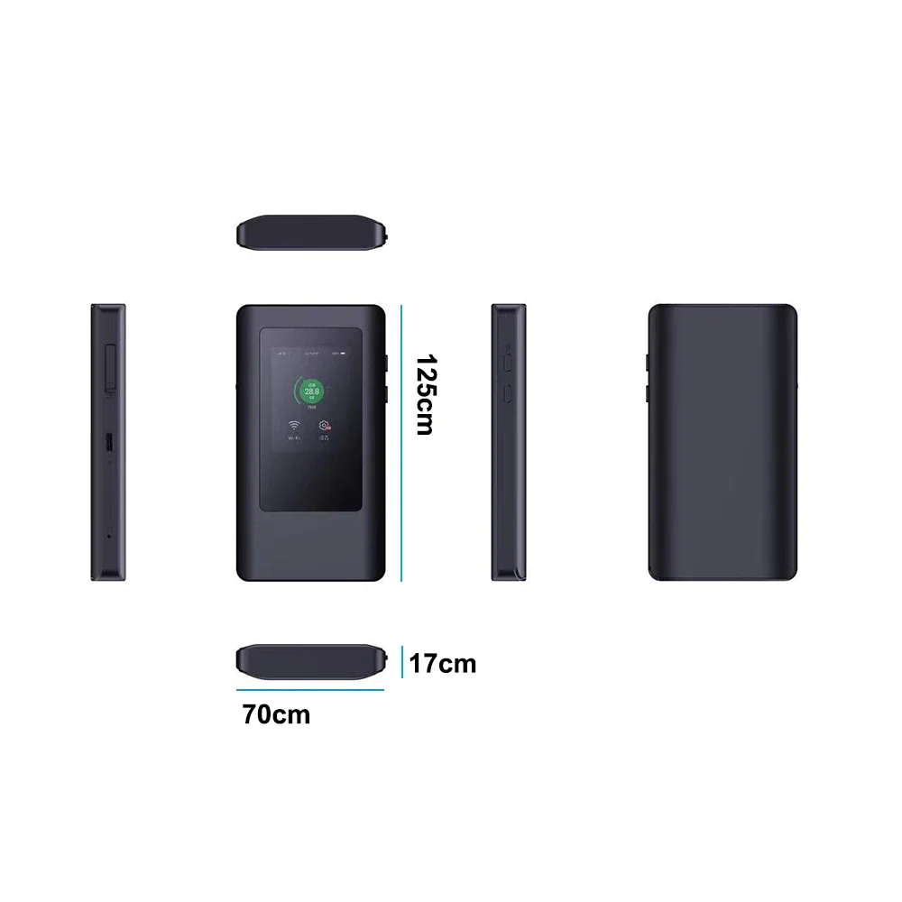 2025 Outdoor 5G Modem Esim Router Pocket WiFi Hotspot AX1200 Wifi 6 Wifi AC Dual Bands Modem With Sim Card Slot And Type-C