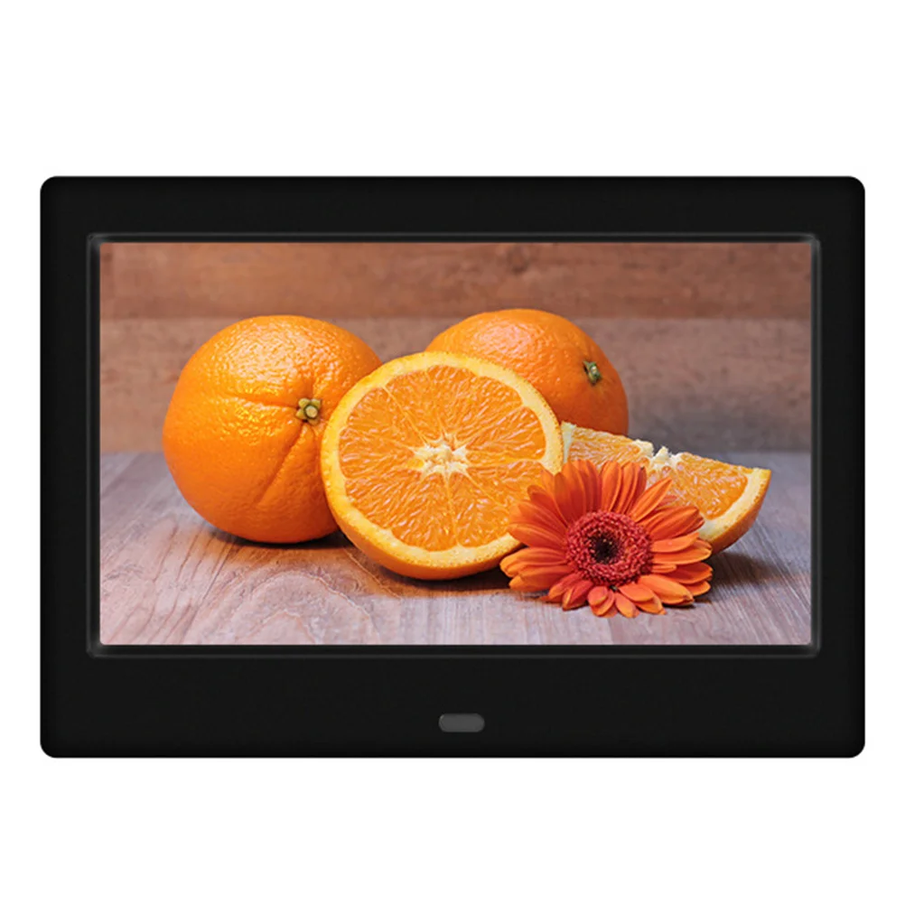 

7 Inch Digital Photo Frame Advertising Player Led Electronic Album 32Gb Usb Support Wall Mountable Desktop Display Black