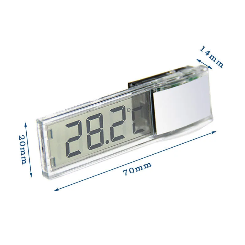 1/2~50/100Pcs Aquatic Fish Tank Digital Display Wireless Thermometer LK-50 LCD Perspective Electronic Water Temperature Meter 3D