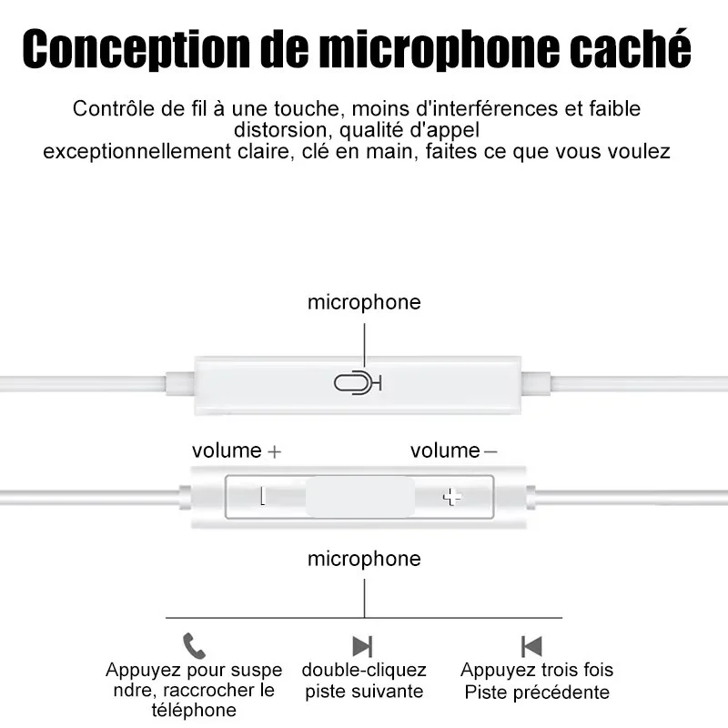 Original Headphones For Apple iPhone 14 11 12 13 Pro Max Earphones XR X XS SE 6 6S 7 8 Plus Bluetooth Wired Earbuds Accessories image 5