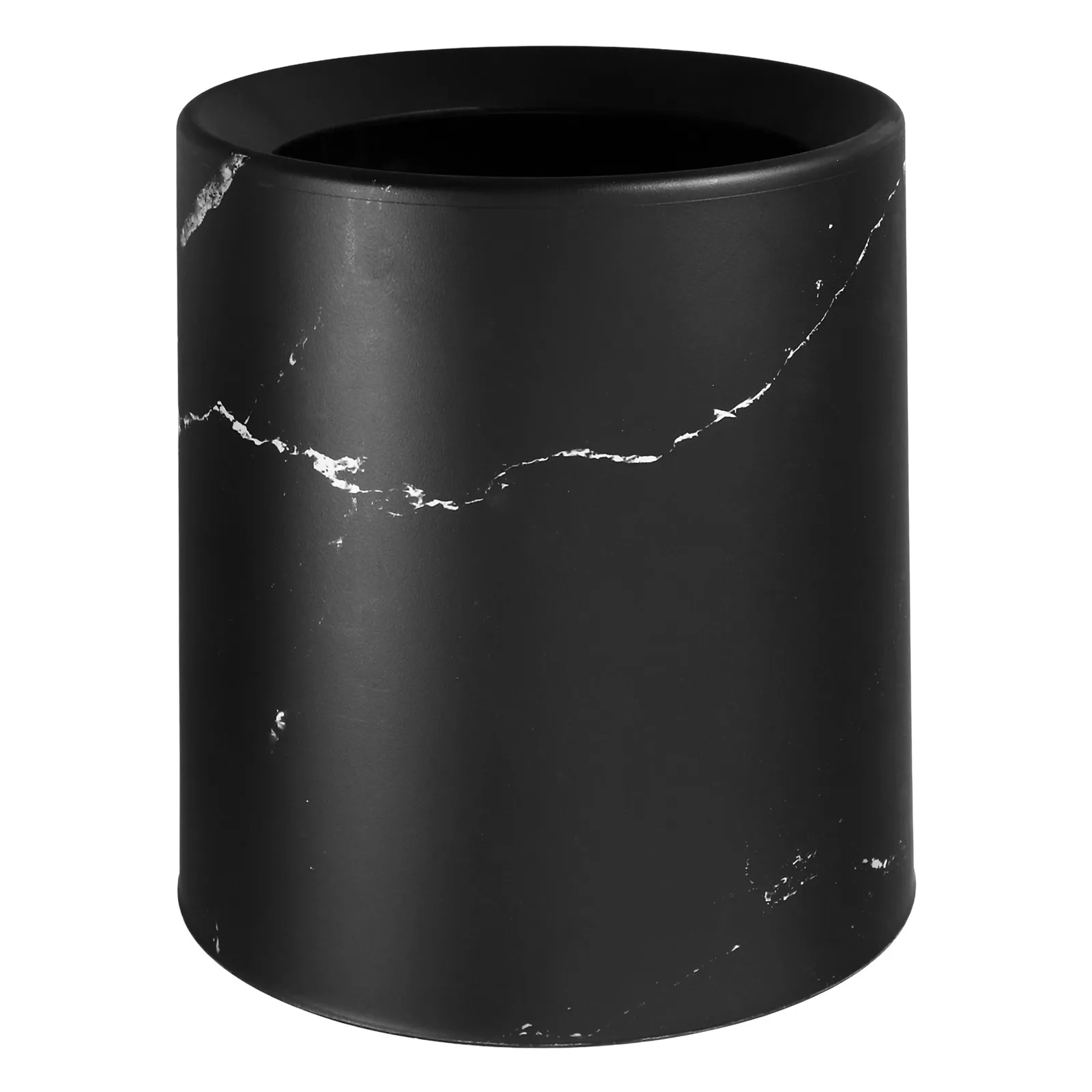 

Marble Trash Can Desktop Garbage Bin for Kitchen Bathroom Office Small Waste Basket Easy Clean Long Use Compact Size Saving