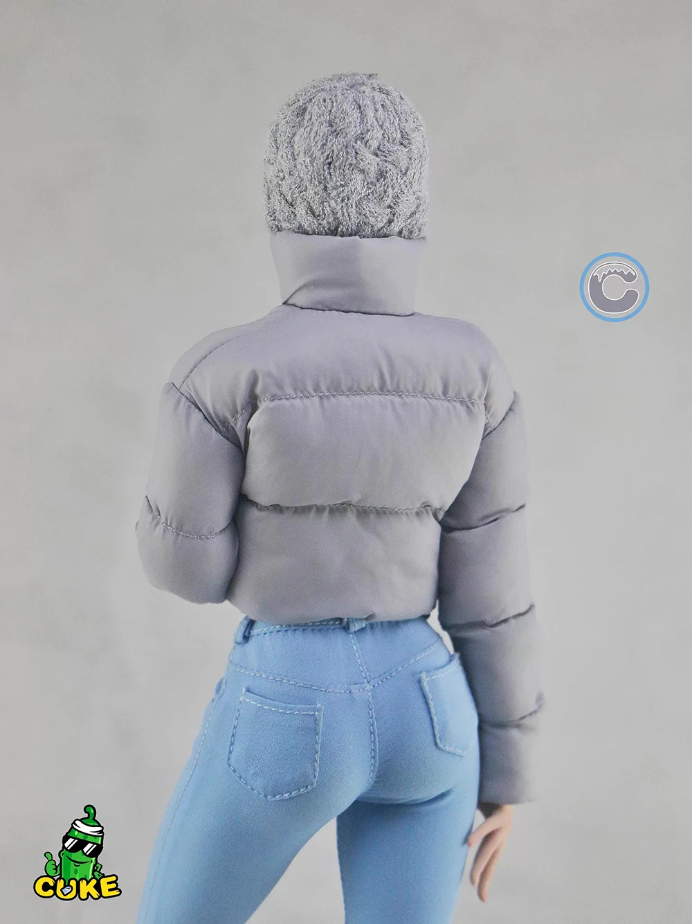 【30days Customized】1/6 Scale Female Soldier Short Down Coat Fashion Warm Puff Bread Jacket for 12" Action Figure Model Toy view 5