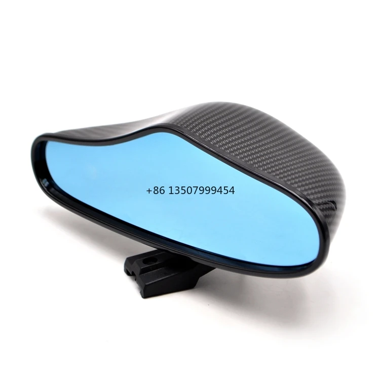 

Universal Plastic Car Mirror Blue Tint Interior Mirror Rear View Mirror With Bracket
