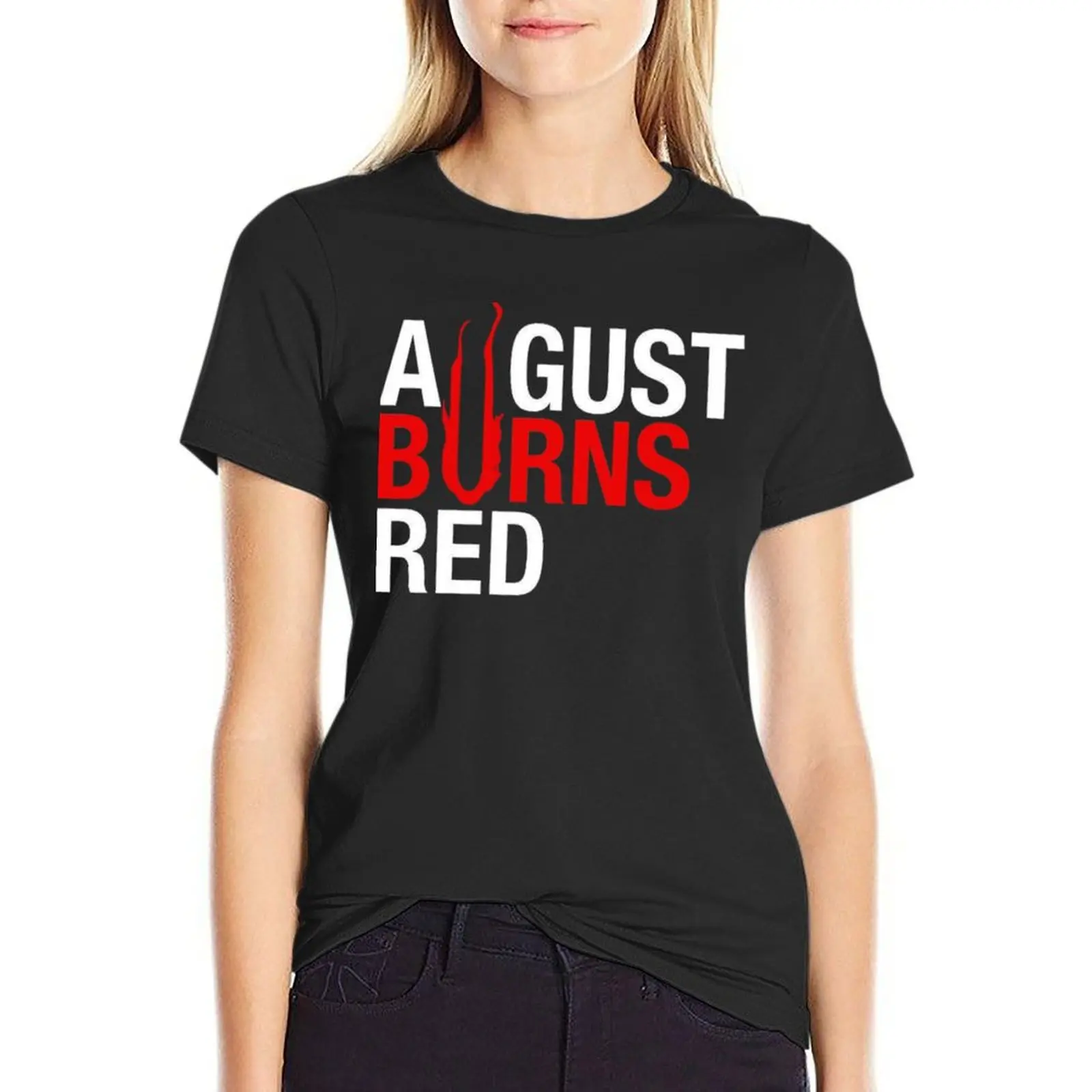 GOOD DESIGN August burns red logo New Product Essential T-Shirt funny lady clothes t shirt for Women