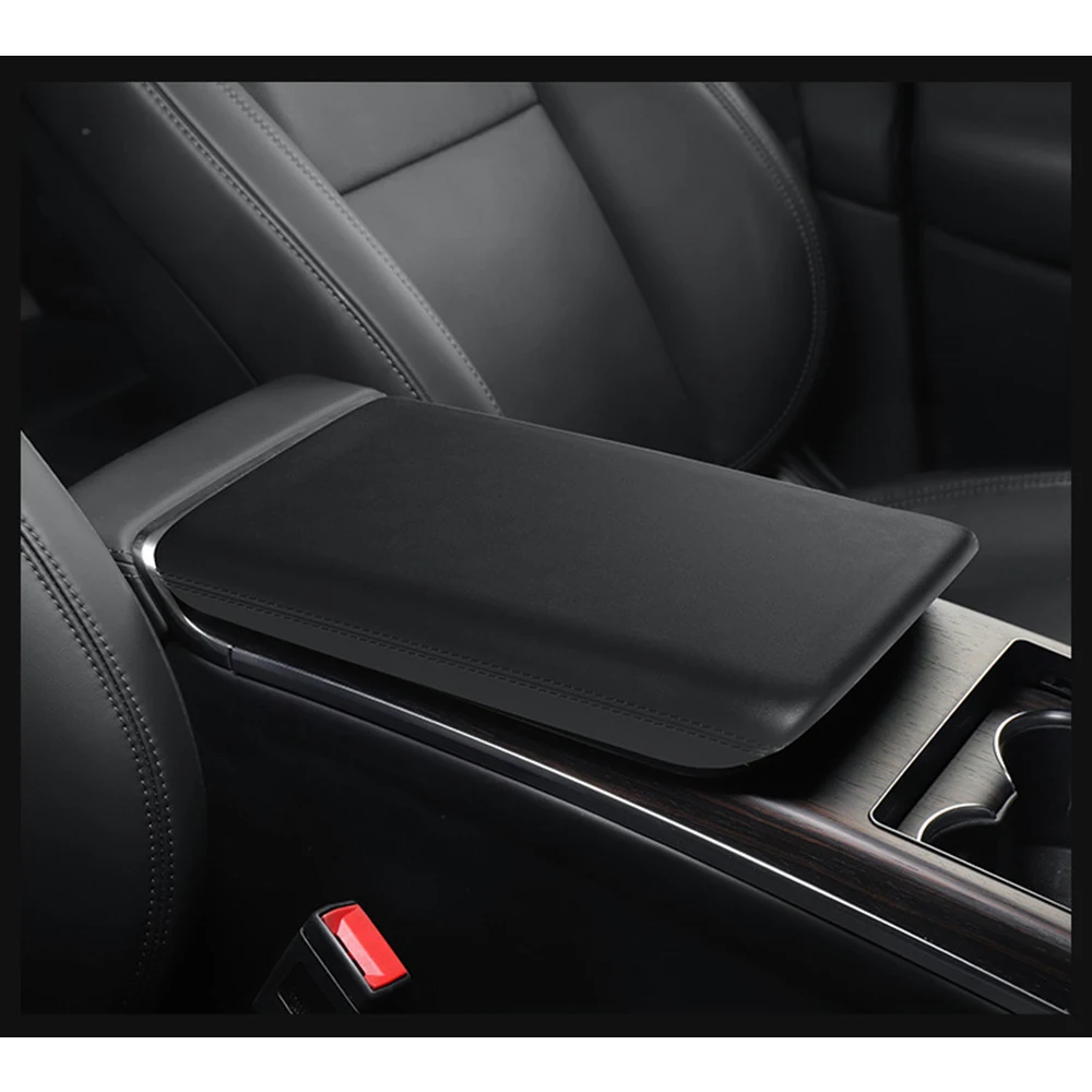 TPE Armrest Box Protective Cover for Tesla New Model X Model S 2023 2024 Center Console Arm Rest Protector Pad Car Accessories