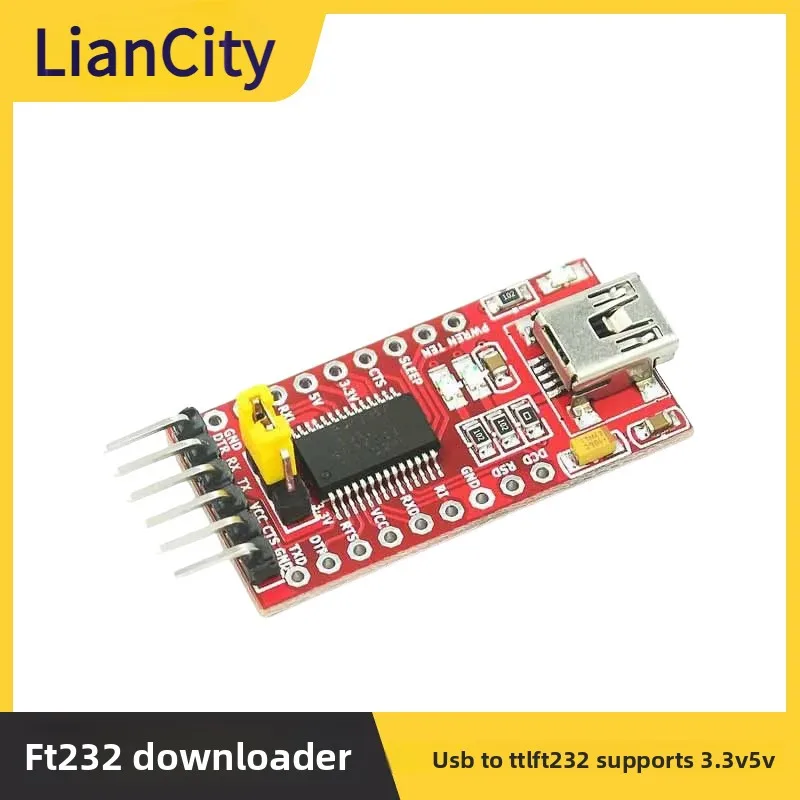 

USBTurnTTL Support3.3V 5V FT232RLModule Download USBInterface