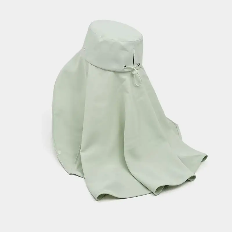 1 Stück Outdoor Damen Sommer Sonnenschutz Visor Großer Hut Vollgesichts-Sonnenschutzhut Angeln Reisen Nackenschutz Schal Bucket Hat – Detail 5