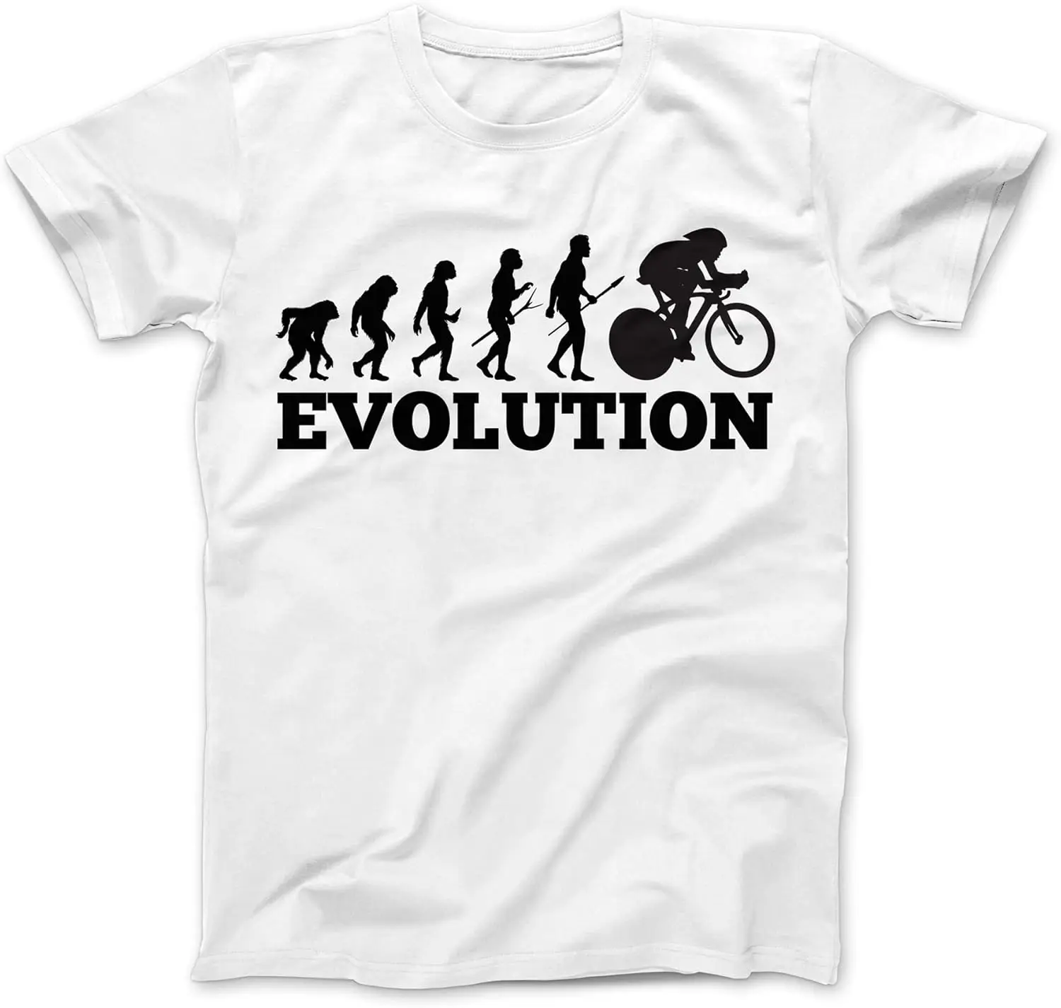 

Cycling Evolution Biker Cyclist T-Shirt Cotton