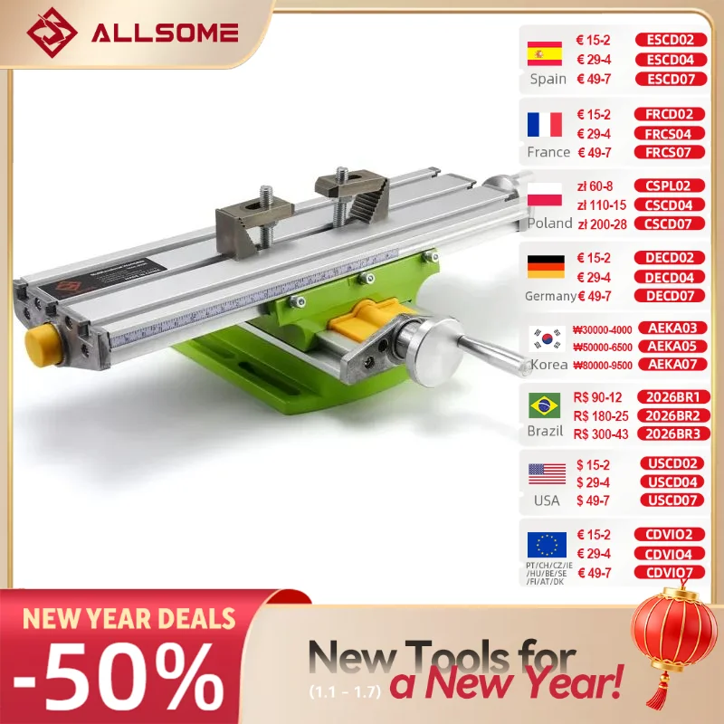 Mini Precision Milling Machine with Drill Vise