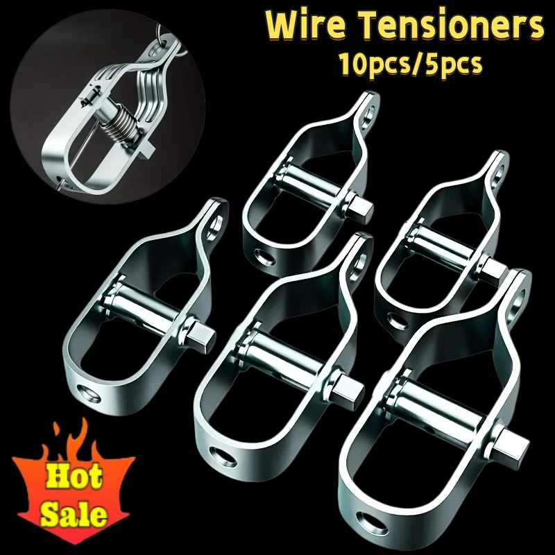 10/5/3/1pcs Wire Tensioners - Adjustable Cable & Fence Puller Tool for Secure Barbed Wire, Greenhouses & Grape Vines