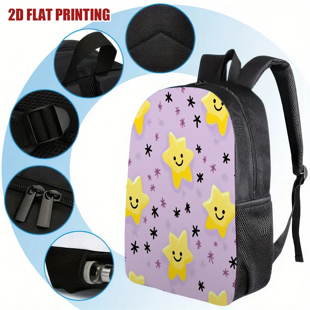 

1 Sunshine Star design backpack, light and sturdy, ideal for carrying books, laptops and other items, suitable for teenagers