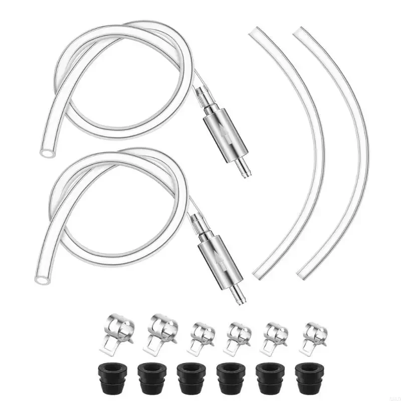 

Clutch Brake Fluid Bleeder Hose Motorcycle Brake Bleeder with Caps and Clamp Hydraulic Brake System Bleeding Tool.A5KD