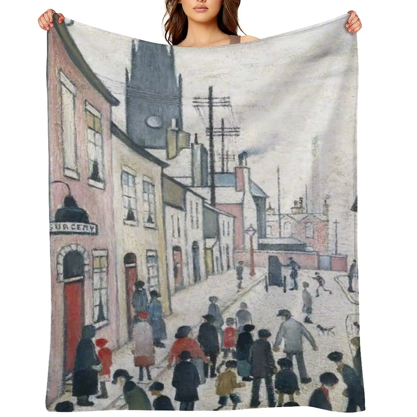 Фото Плед L S Lowry, спальный мешок Moving Hairys, летние одеяла
