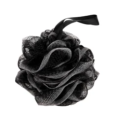 Black Bamboo Charcoal Bathing Flower Soft PE Shower Mesh Foaming Sponge Bath Bubble Ball Skin Clean Tool Bathroom Accessory