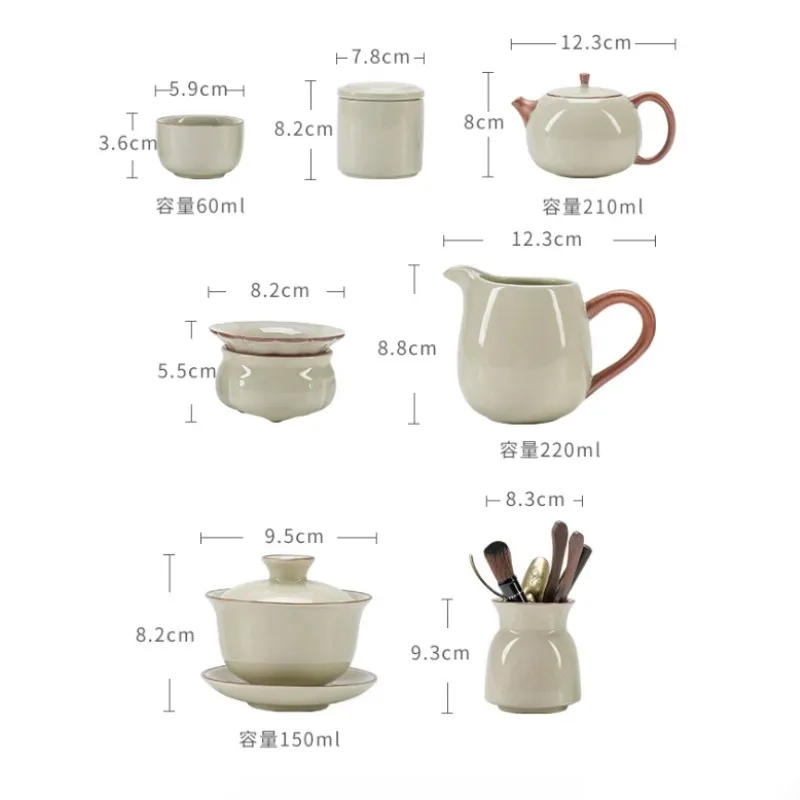 Gaiwan Gong Fu Cha Tea Set Jingdezhen Porcelain Camping Bowl Tea Set Japanese Quality Chasen Kit Para Matcha Matcha Kit