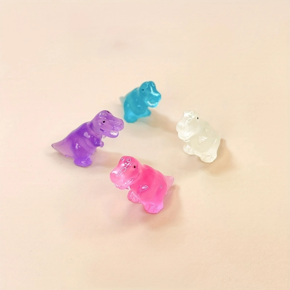 100/50pc Luminous Mini Resin Luminous Mini Tyrannosaurus Rex  Fairy Garden Decor Home Decor Micro Landscape DIY Accessories view 5