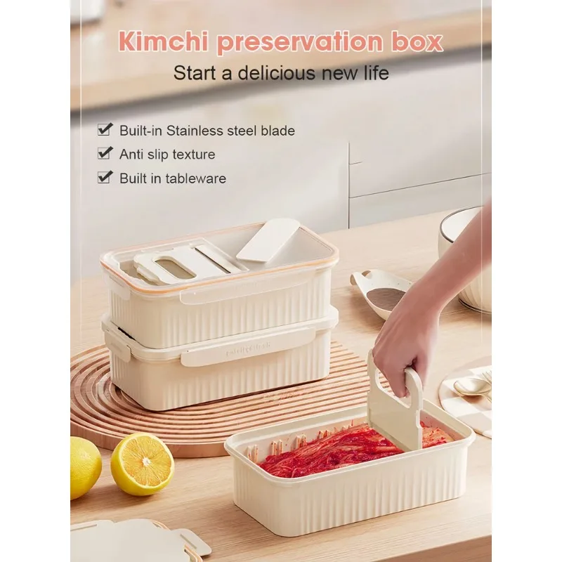 Domestic Production Kimchi-cut Kimchi-cut Kimchi-cutter sealed container Kimchi-Tong side dish-Tong vegetable Tong