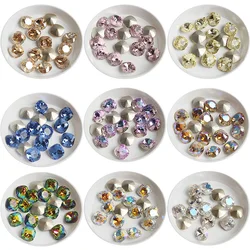 10/30Pcs High Quality K9 Glass Fat Square 10MM Pointed Bottom Crystal Nail Rhinestones DIY Manicure Decoration