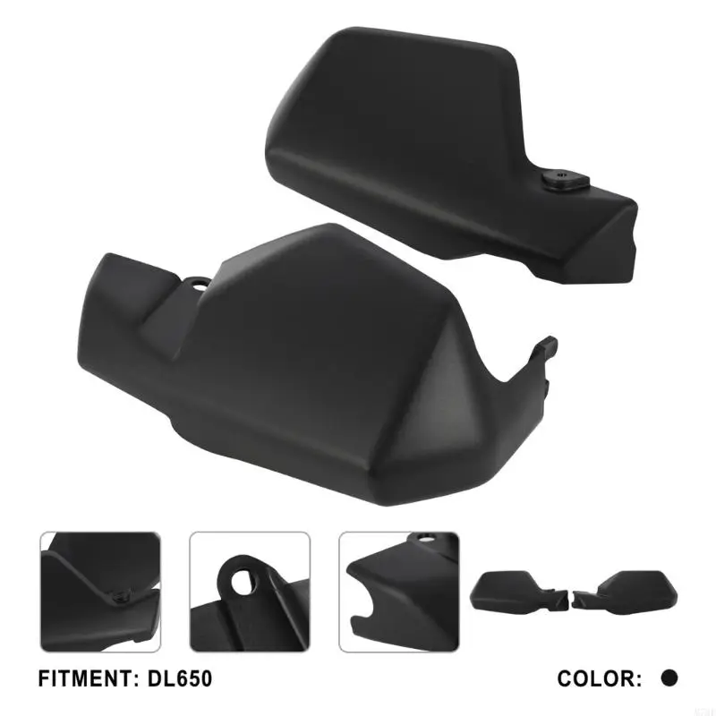 M76E Motorrad-Handschutzabdeckungen für DL650 2004–2023, schwarzes geformtes Paar Abdeckungsset für die linke und rechte Seite – Detail 4