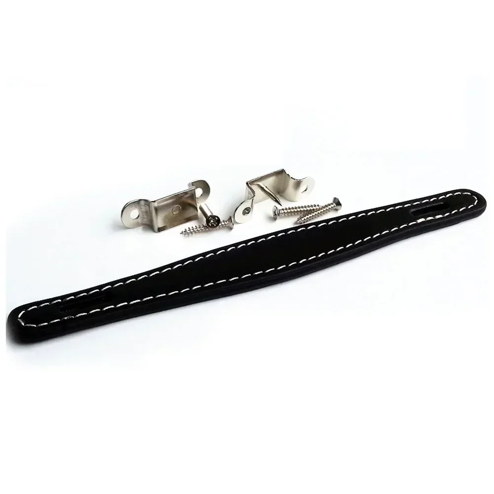 Guitar Amplifier Handle Leather PU Leather + Metal Part Replacement Speaker Strap Vintage With Screw Accessories