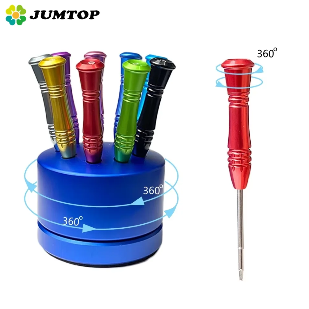 

JUMTOP Dental Implant Screwdriver Kit - Stainless Steel Micro Drivers with Color-Coded Handles for Easy Identification