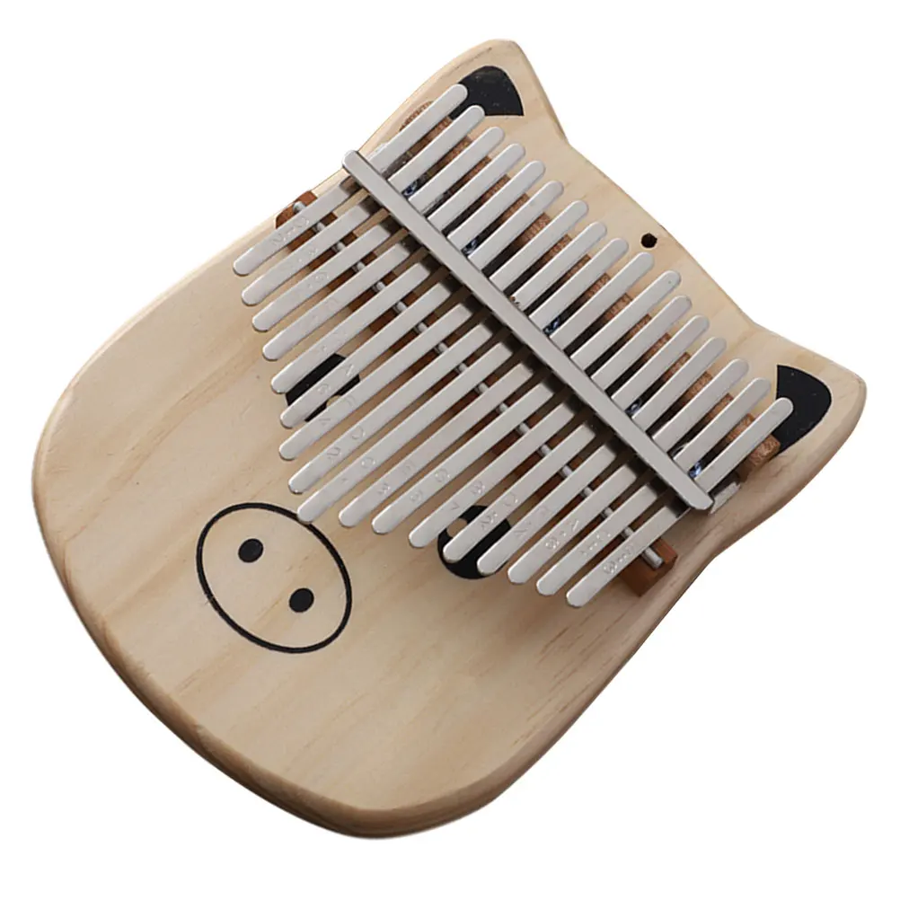 

Thumb Piano Kalimba Instrument Mini Finger Wooden for Kids Portable Pianos Child