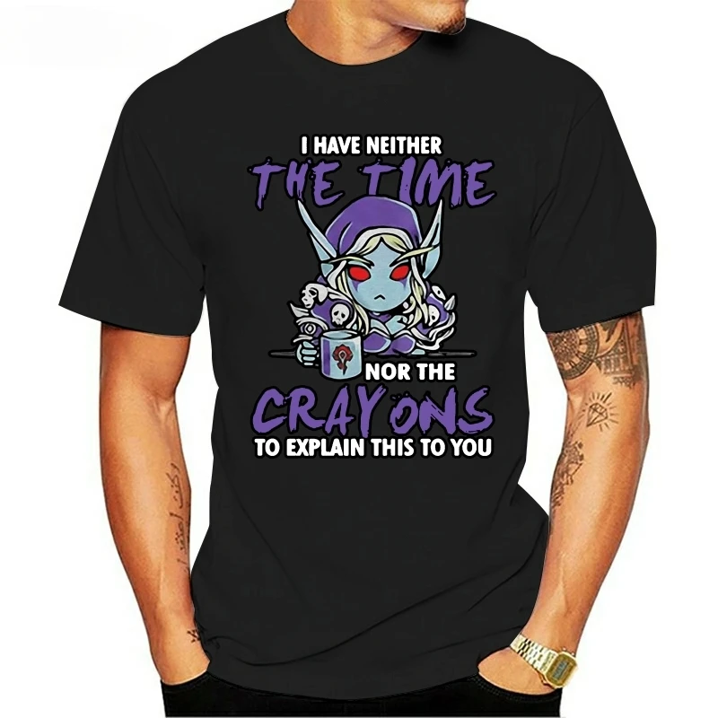 New I Have Neither The Time Nor Crayons To Explain This You Sylvanas Windrunner heavyweight Sweatshirt fashion Informal style