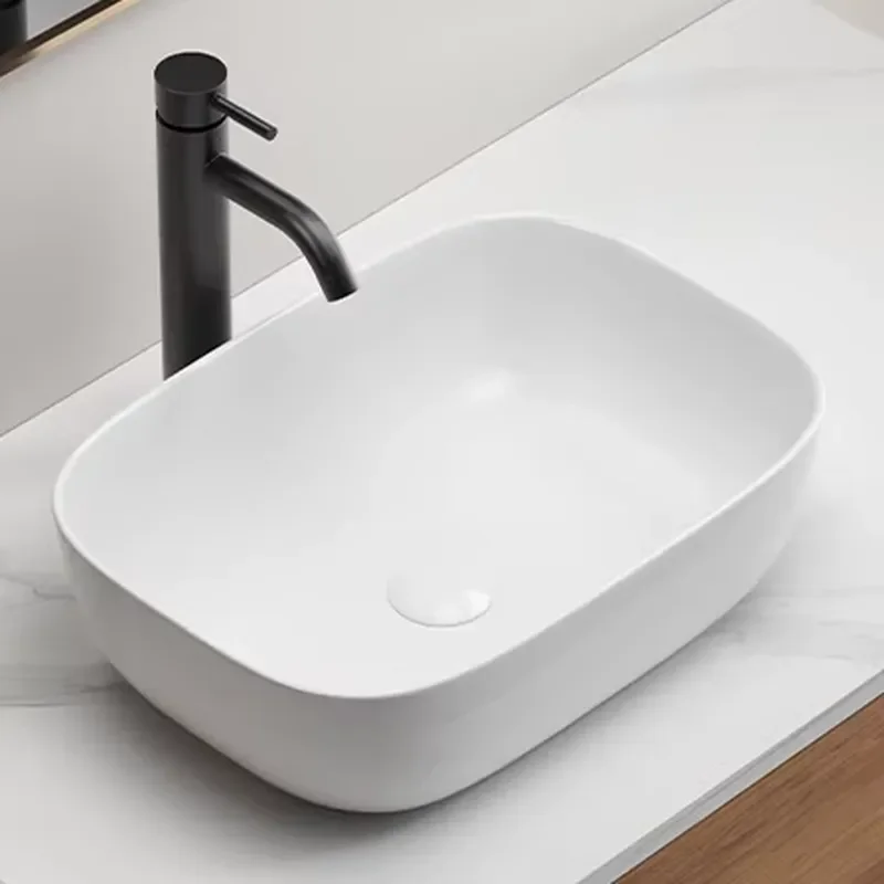 18 Inch Modern Ceramic Countertop Basin Smart High End Art Sink Eco Friendly Bathroom Washbasin Luxury Home Decor Appliance