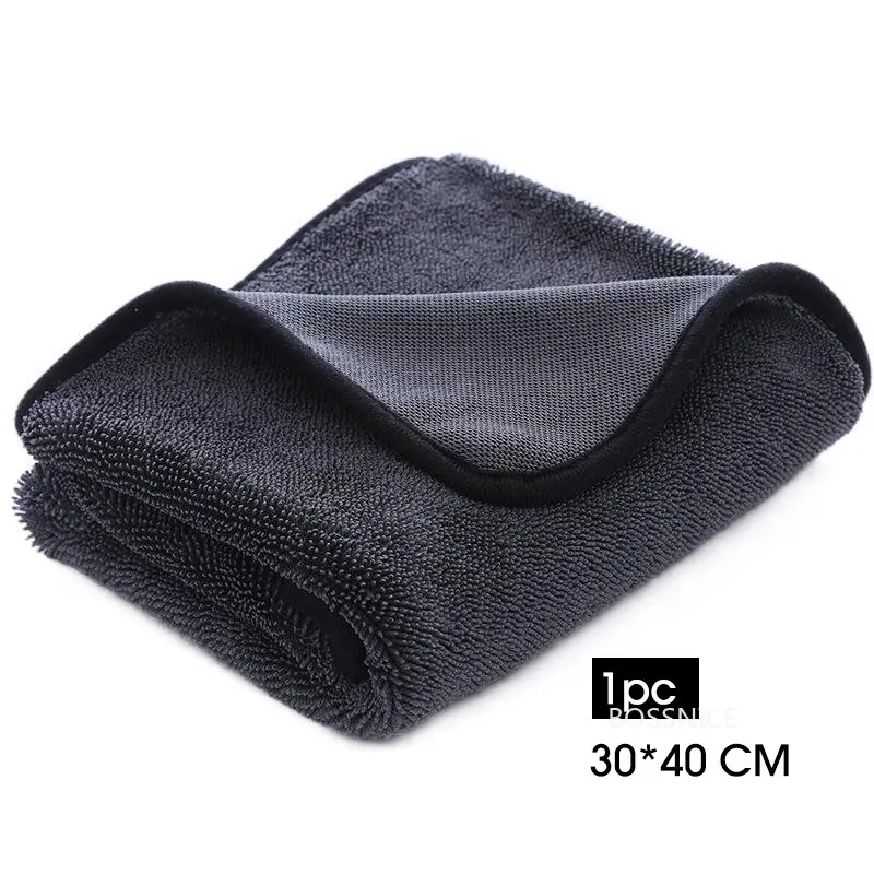 500GSM 40X30/40/60cm Cleaning Microfiber Towel Cleaning Drying Towels Cloth For Car Windows Screen Large Super Absorbent Rag